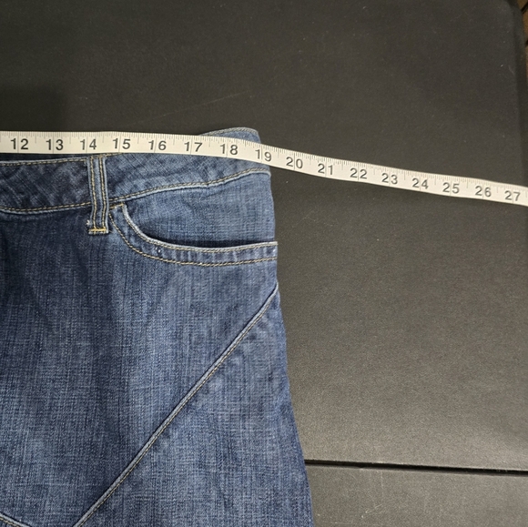 White House Black Market Denim Blue Women's Skirt Size 16 - Picture 6 of 7